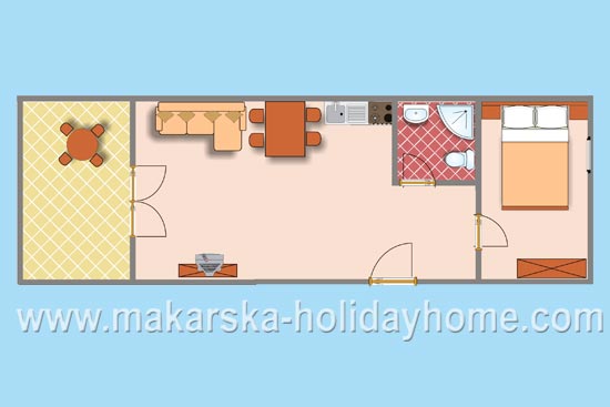 apartmani Šimić tlocrt apartmana