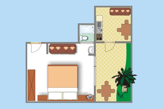 apartmani bekavac makarska tlocrt apartmana